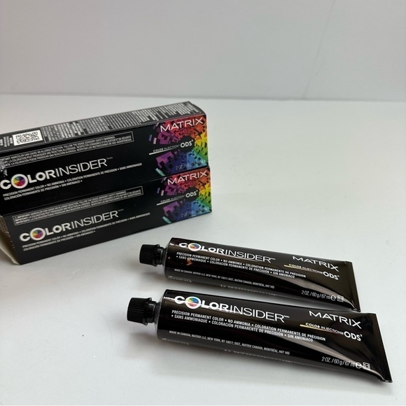Matrix Color Insider 5R Permanent Hair Color 2oz Medium Brown Red TWO tubes NEW - Picture 1 of 7